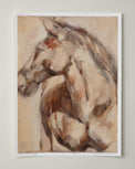 The Tan Horse Fine Art Print - 9 x 12