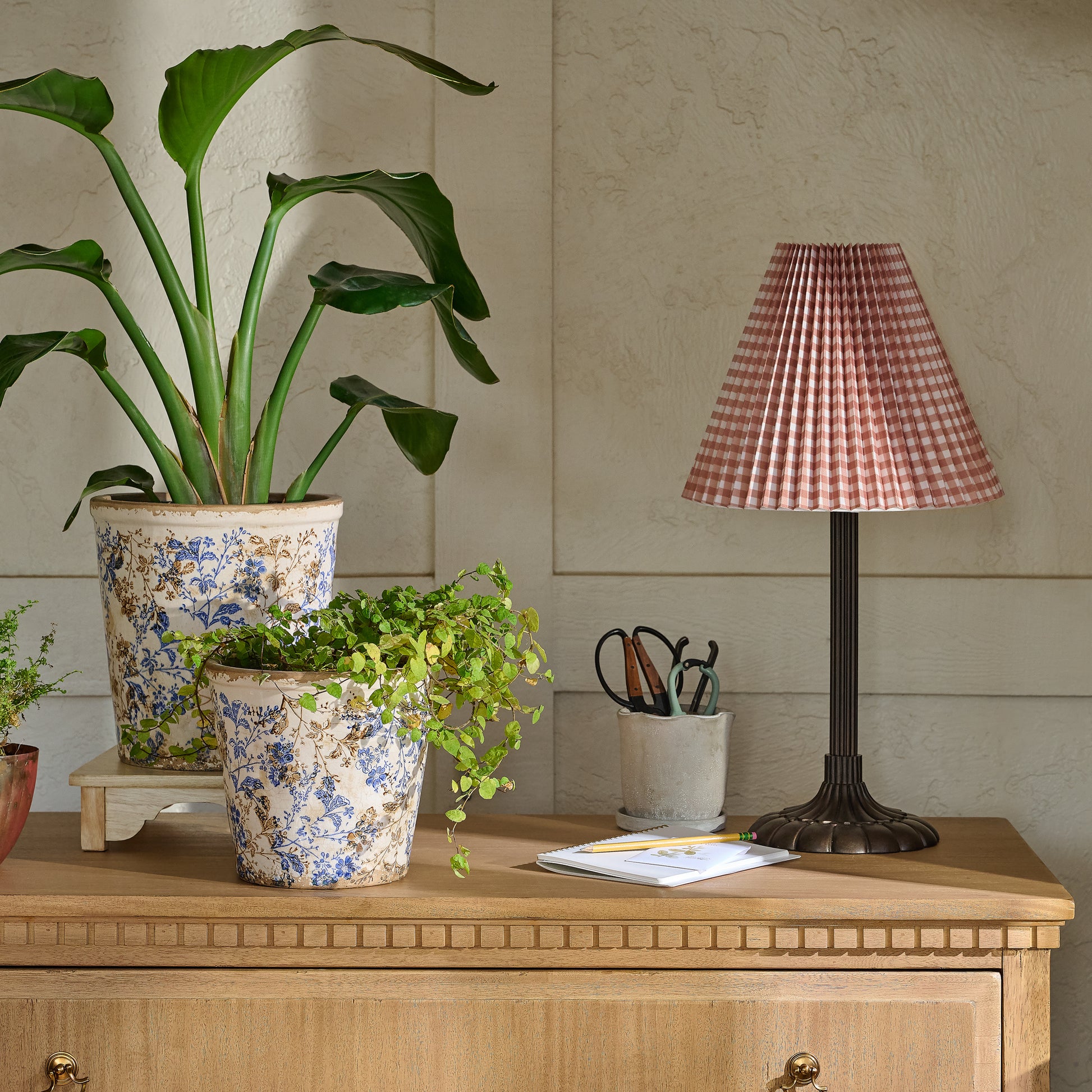 Stella Table Lamp-Bronze Scallop in a room