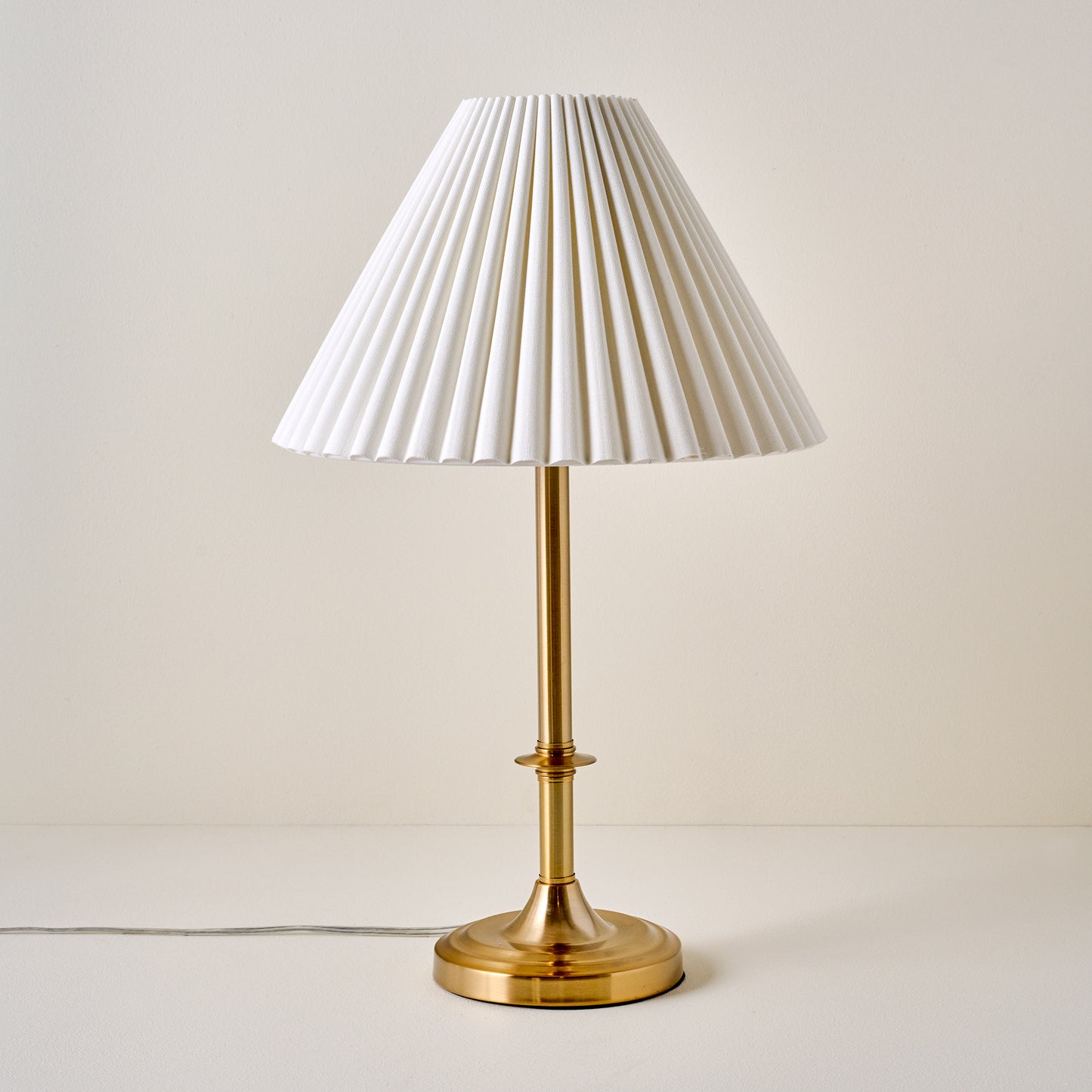 Carmen Brass Table Lamp with empire scallop shade