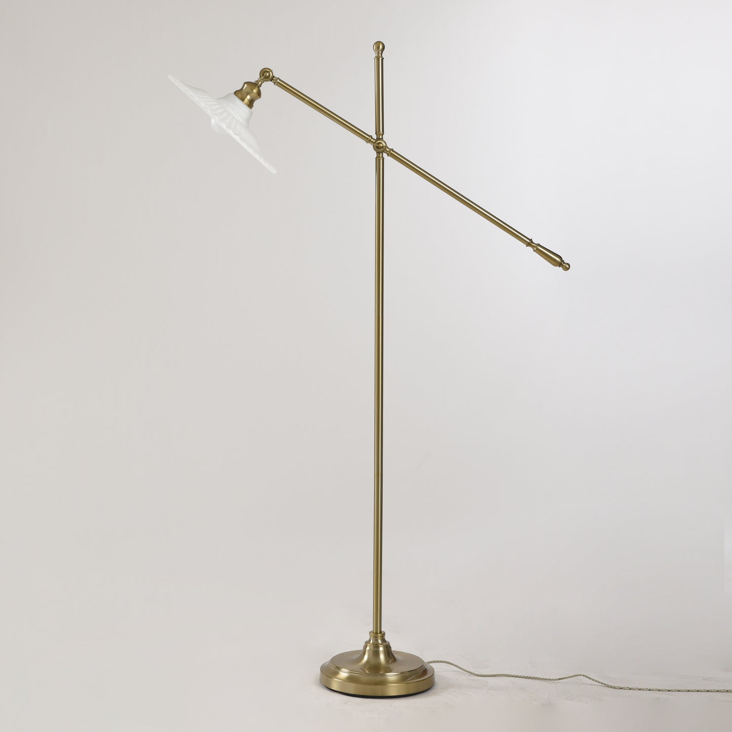 Marjorie Milk Glass Floor Lamp