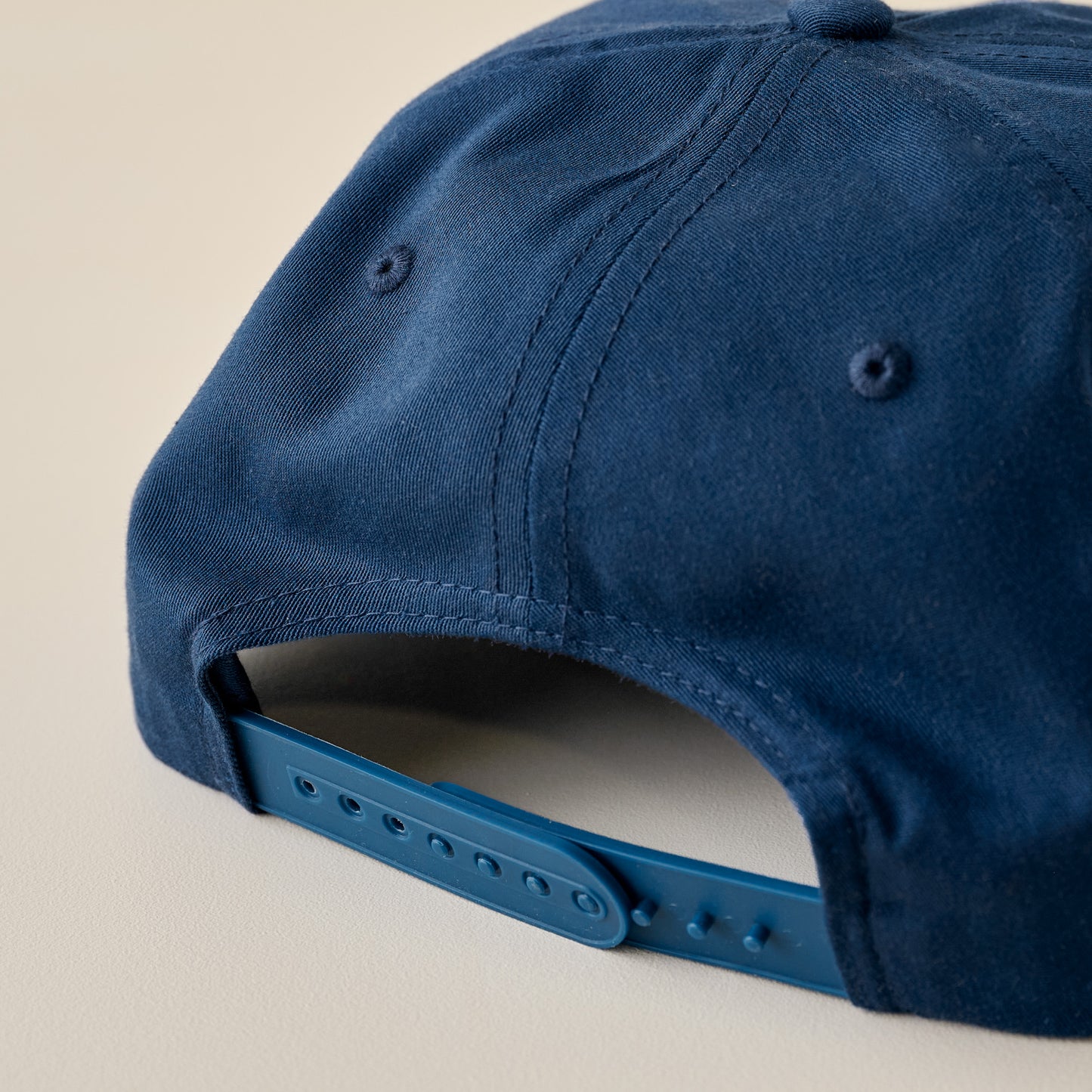 Texas Provisions Rope 5-Panel Hat snapback closure up close