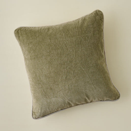 Heirloom Velvet Pillow - Moss