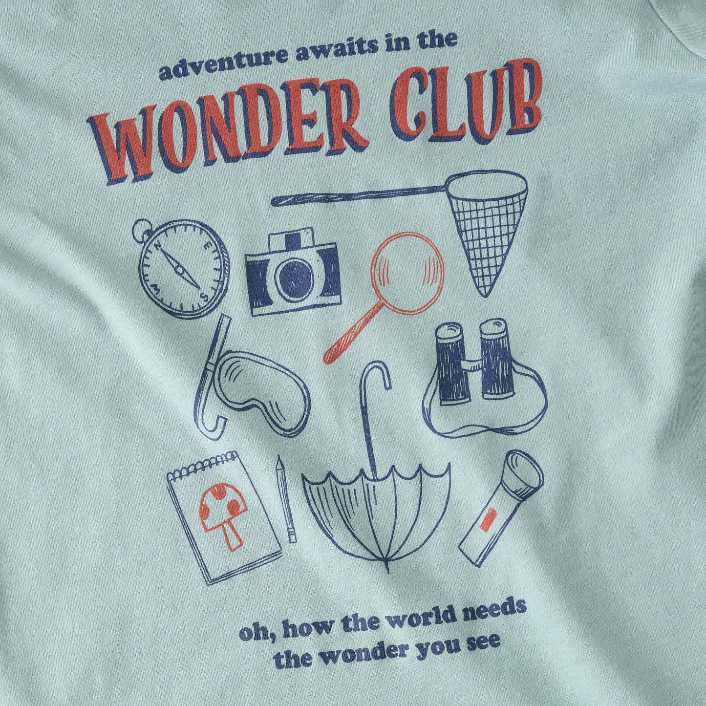 Wonder Club Kids Tee up close