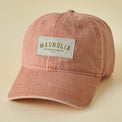 Magnolia Woven Patch Coral Hat