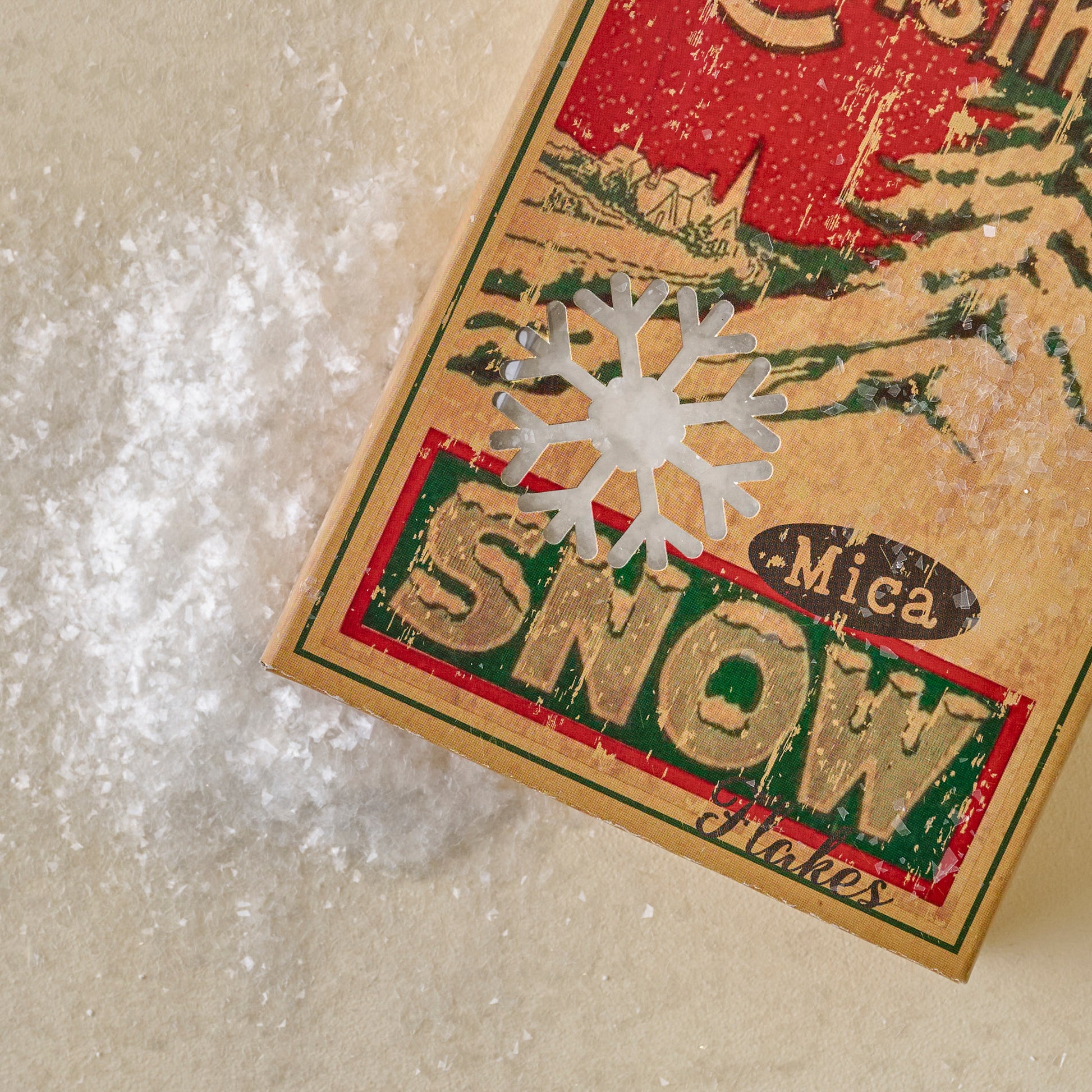 Vintage-Inspired Boxed Snow shown with box
