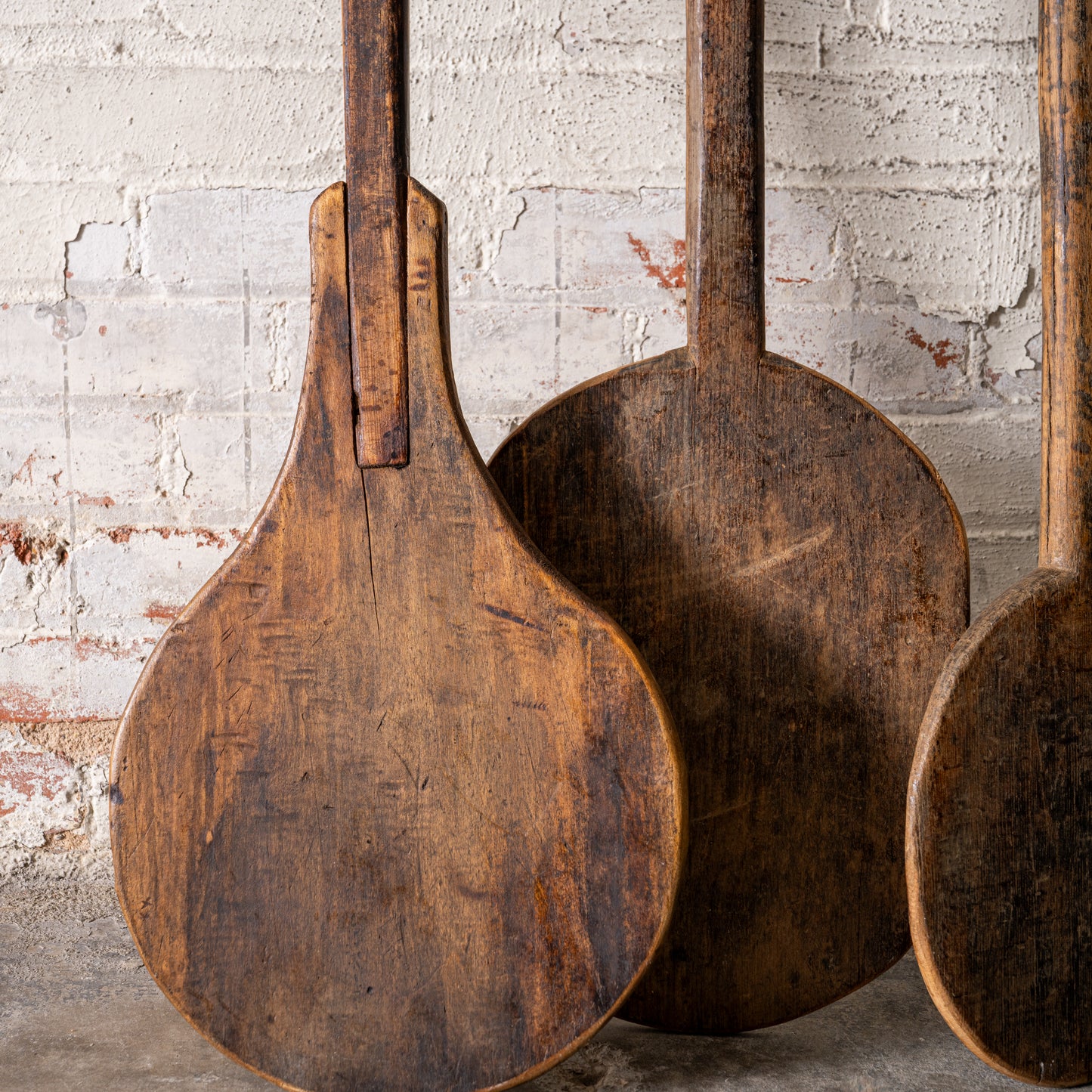 Vintage European Bakery Paddles up close