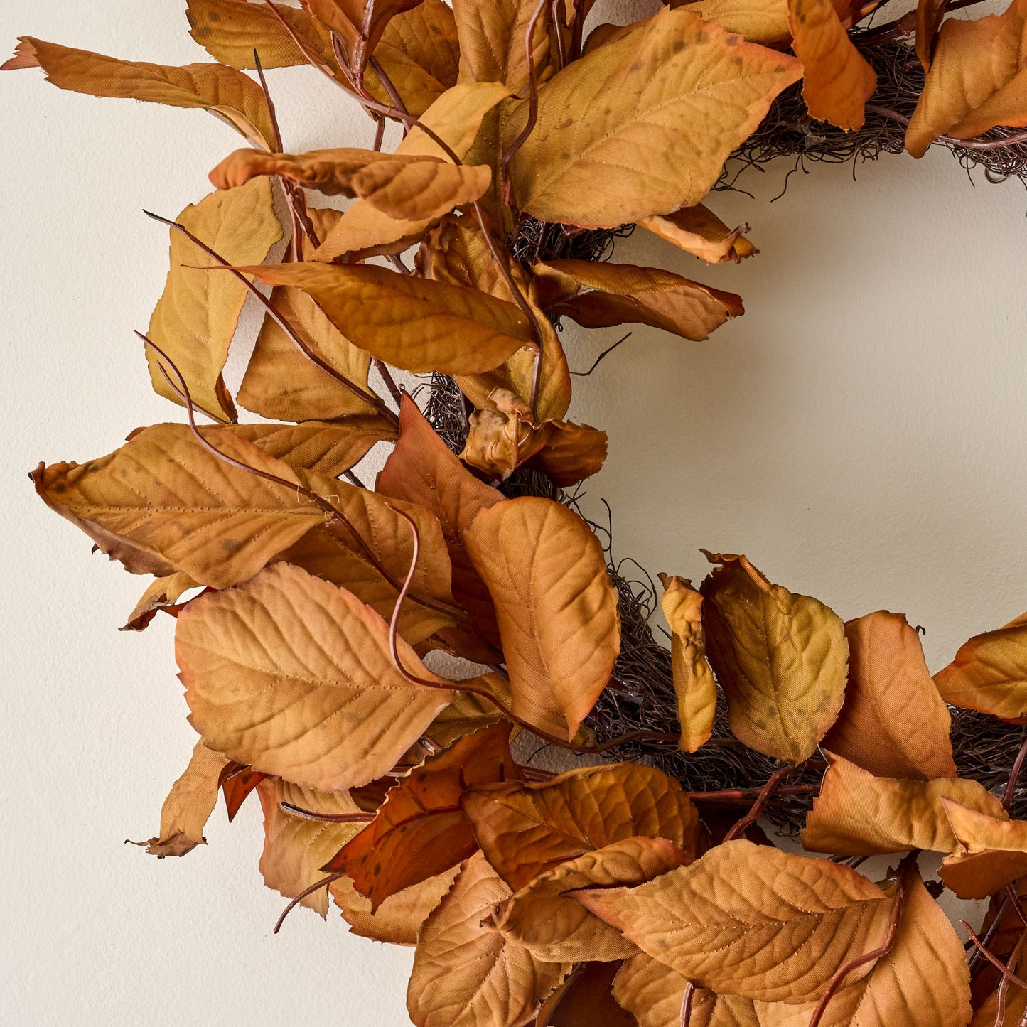 Magnolia Leaf Wreath up close