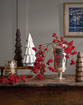 Oversized Red Berry Hanging Pick in a vase