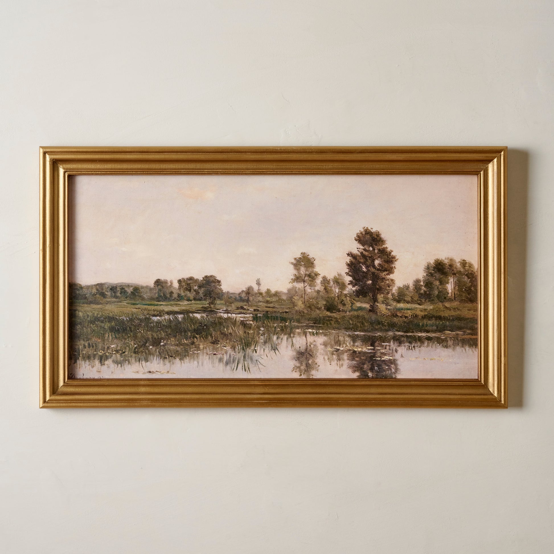 Vintage Pondside Reflections