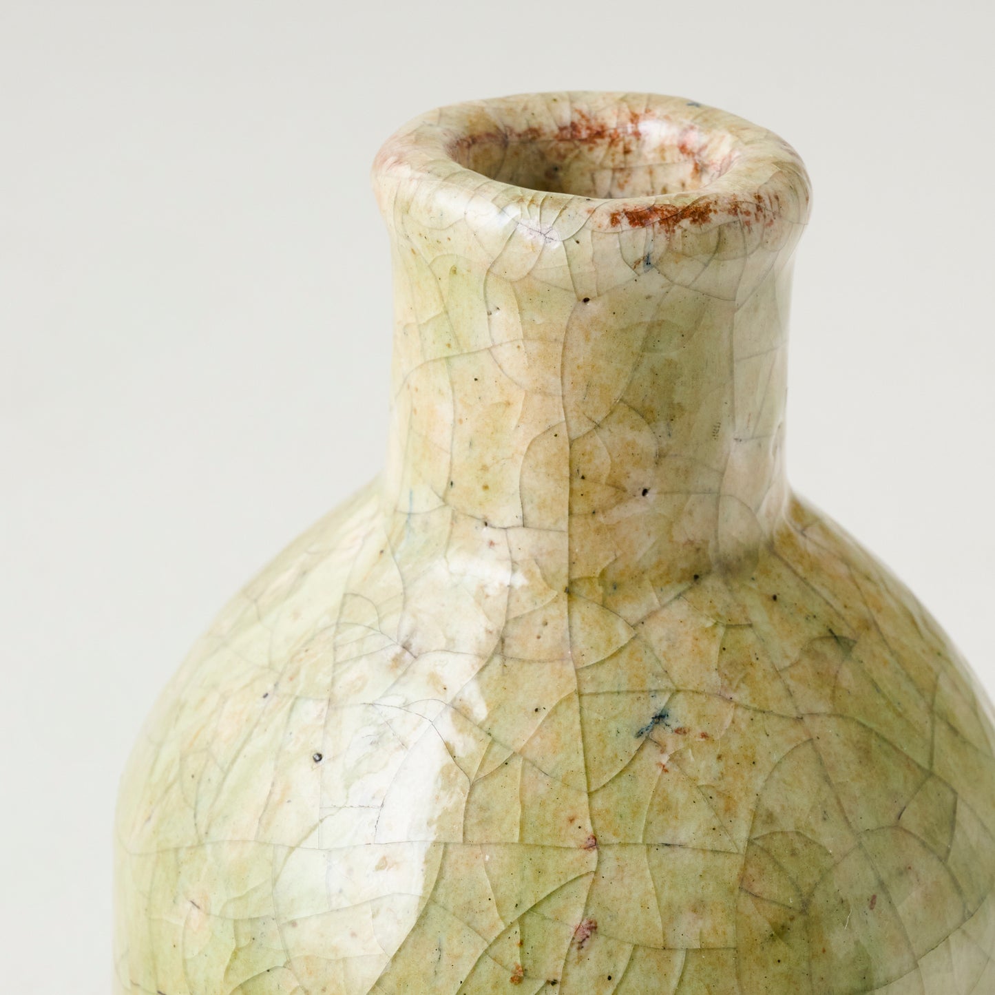 Bottle Blair Crackle Glaze Bud Vase up close