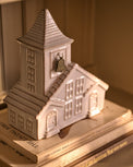 Ceramic Church Bell Countdown to Christmas in a room