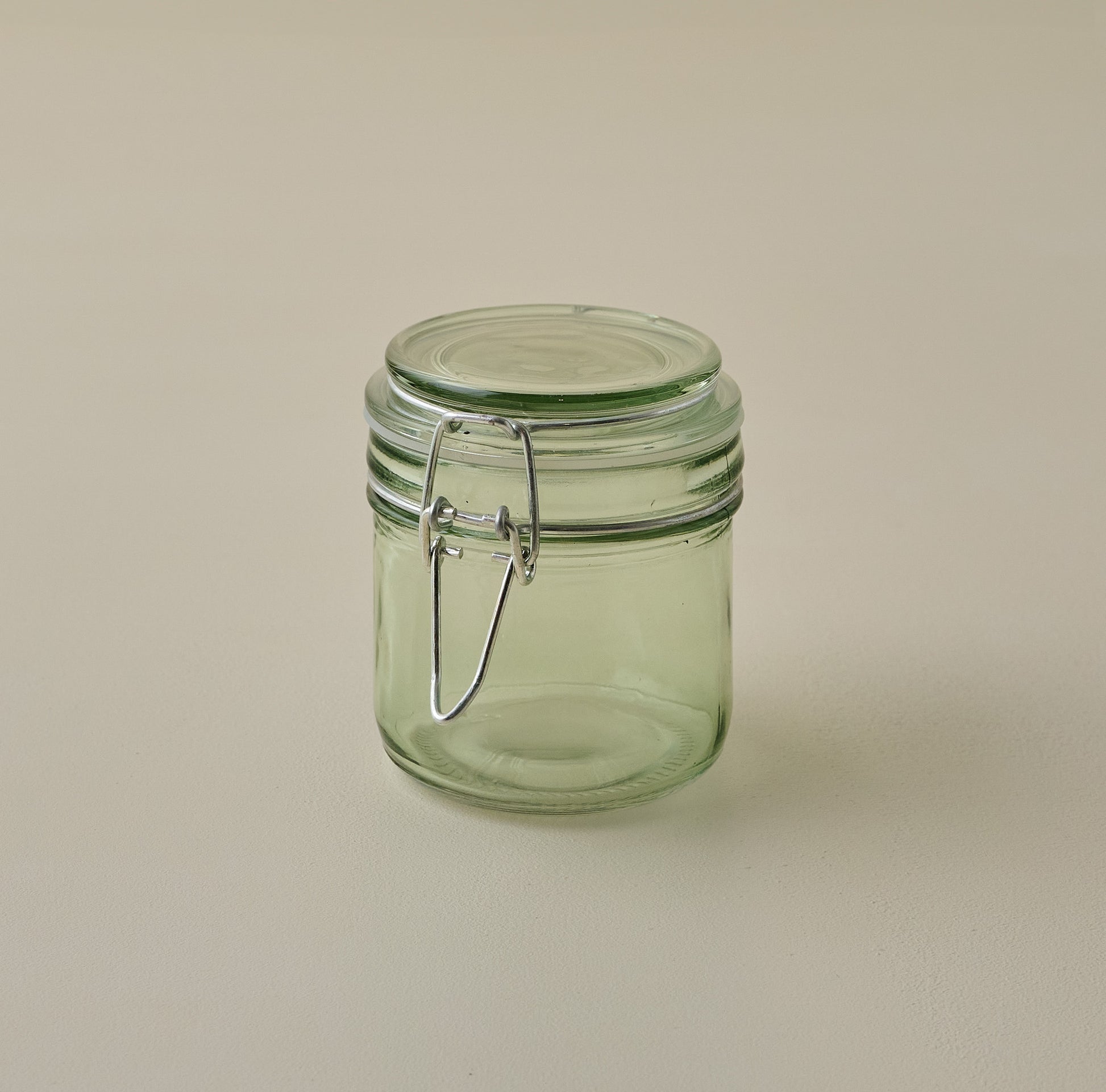 Extra Small Magnolia Green Glass Storage Jar