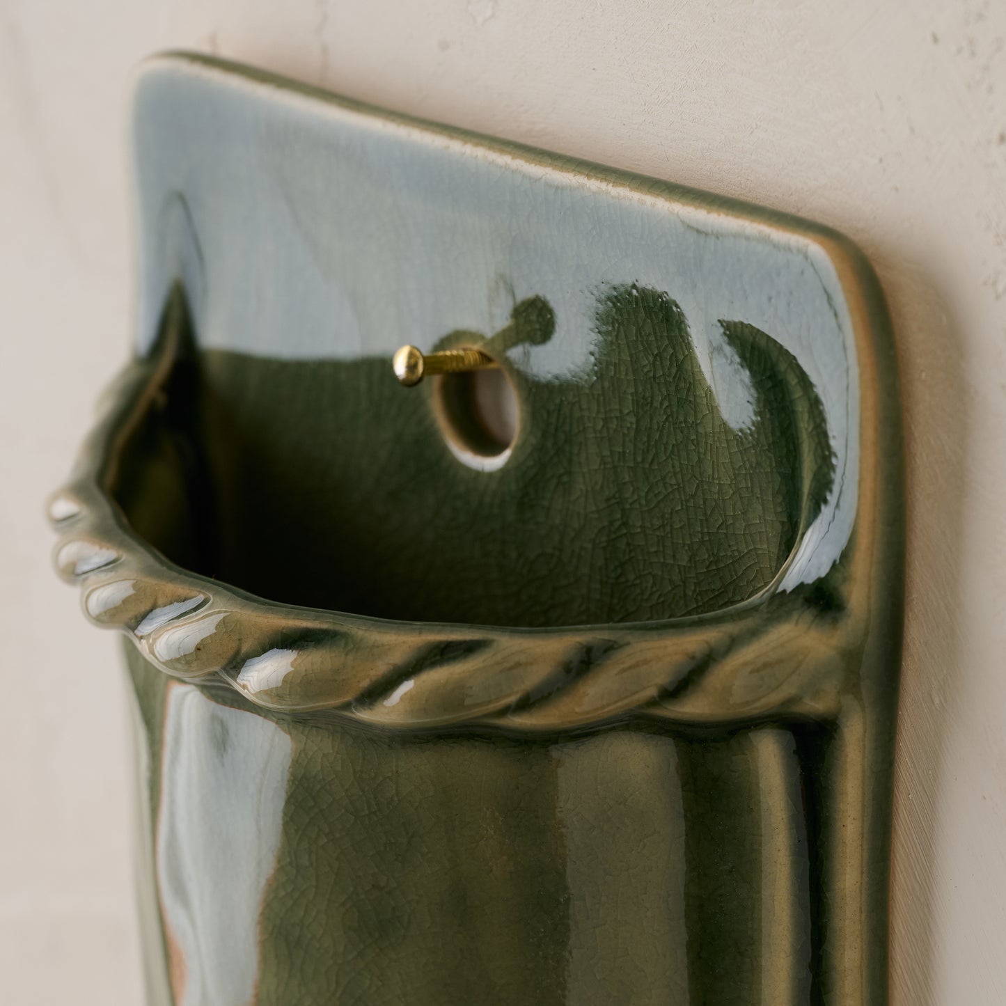 Hale Ceramic Wall Vase up close
