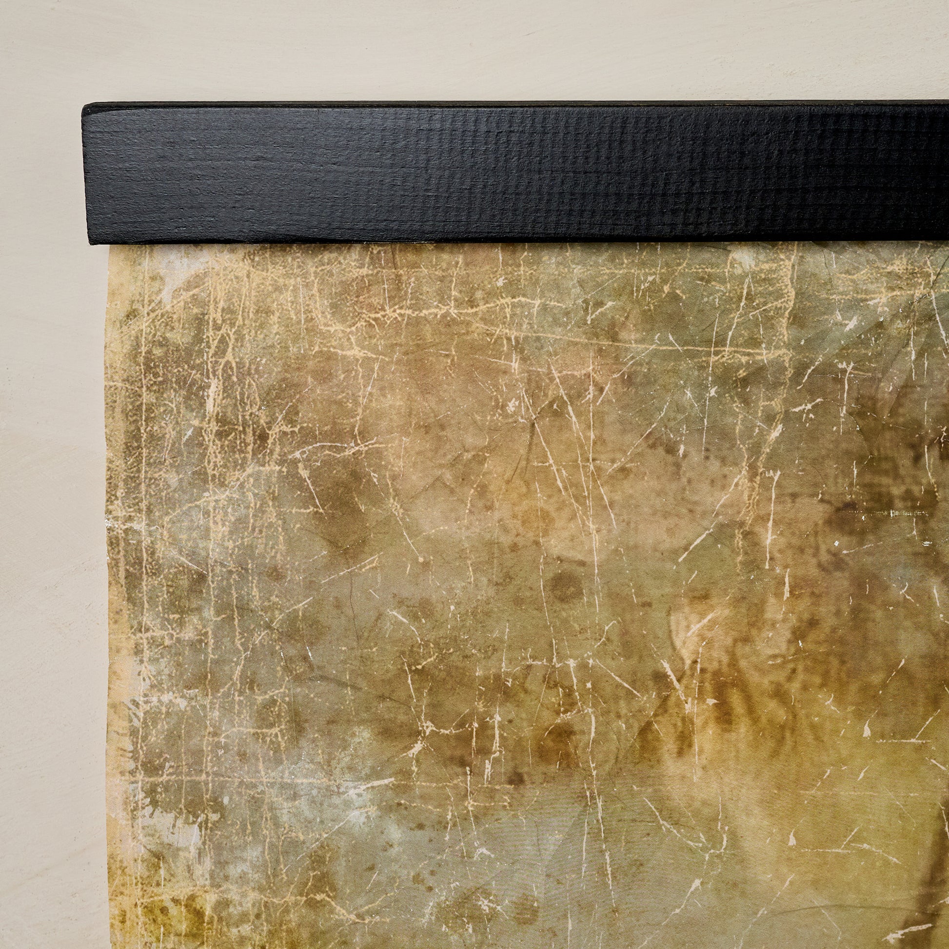 Oversized Enchanted Forest Tapestry corner up close