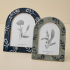 Ceramic Arched Floral Photo Frame