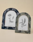 Ceramic Arched Floral Photo Frame