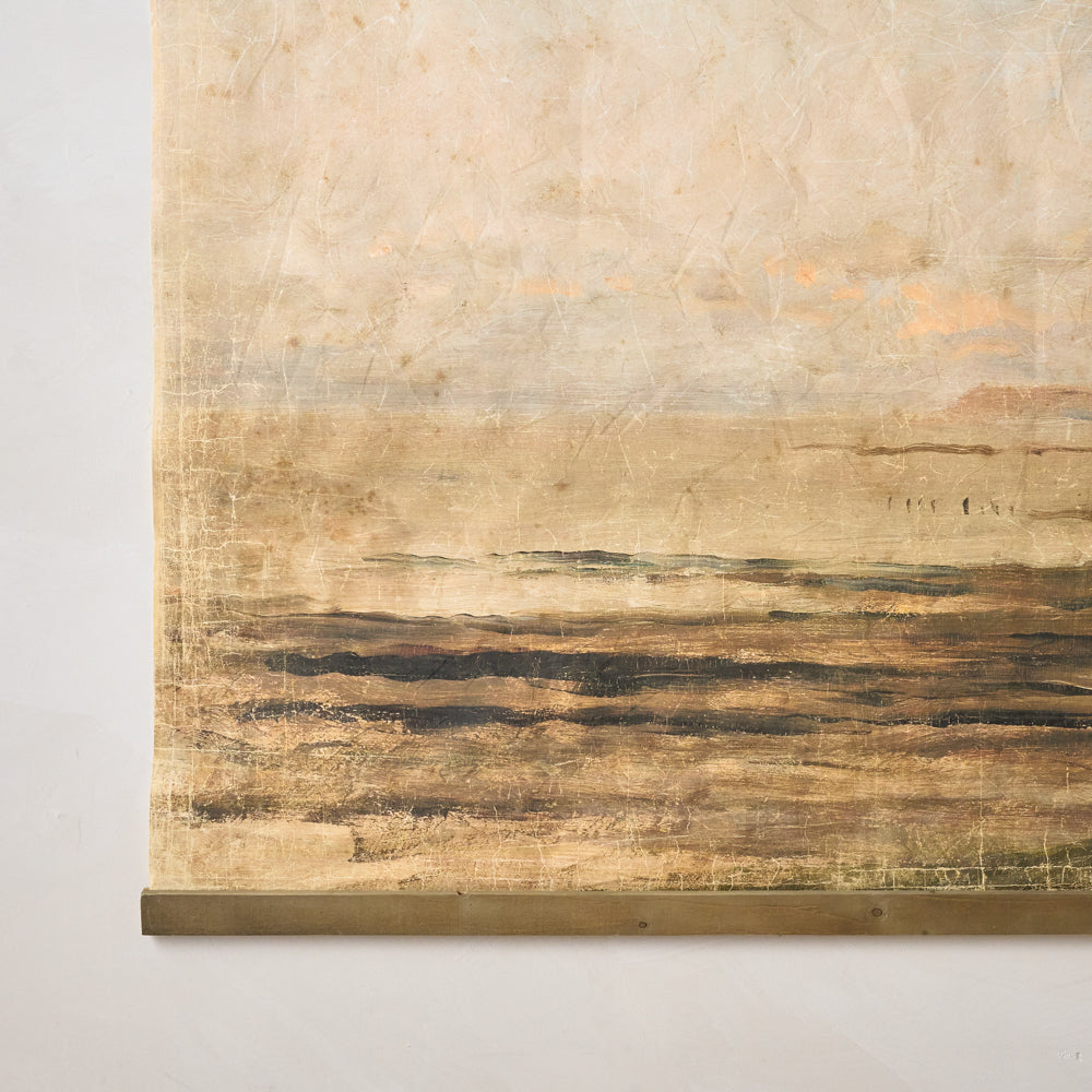 Oversized Hues of Dusk Tapestry corner up close