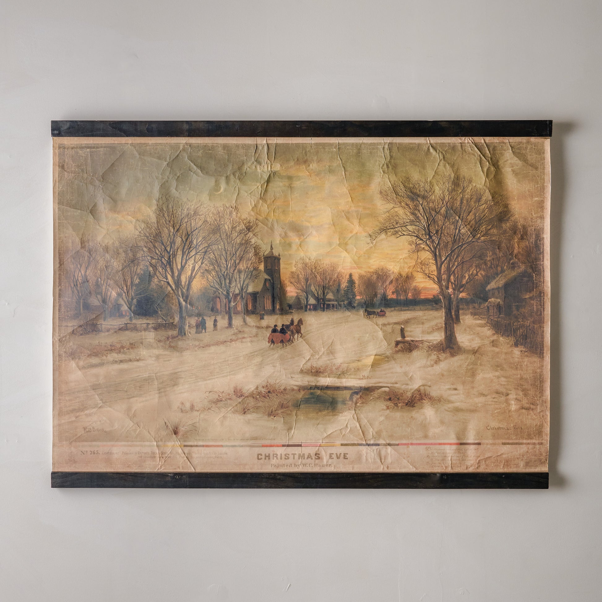 Vintage Christmas Eve Tapestry