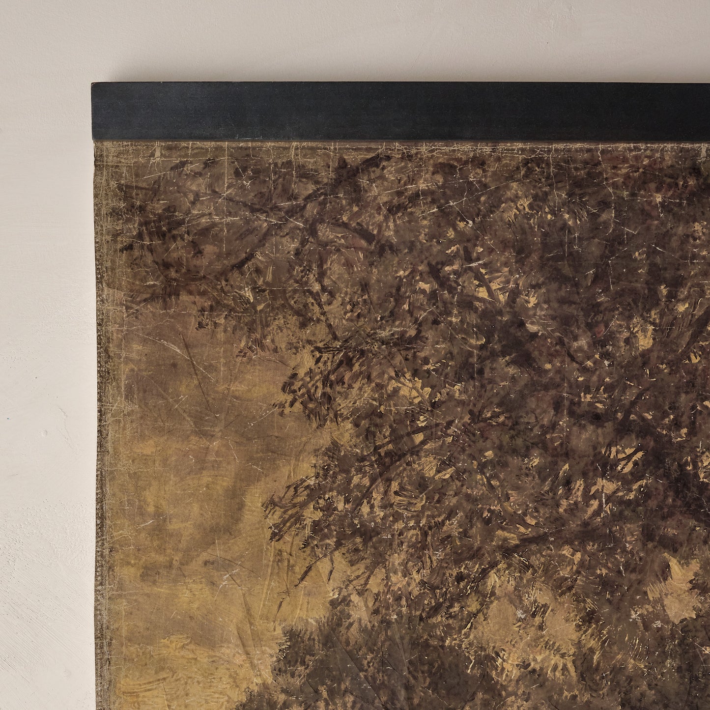 Autumn Forest at Dusk Tapestry corner up close