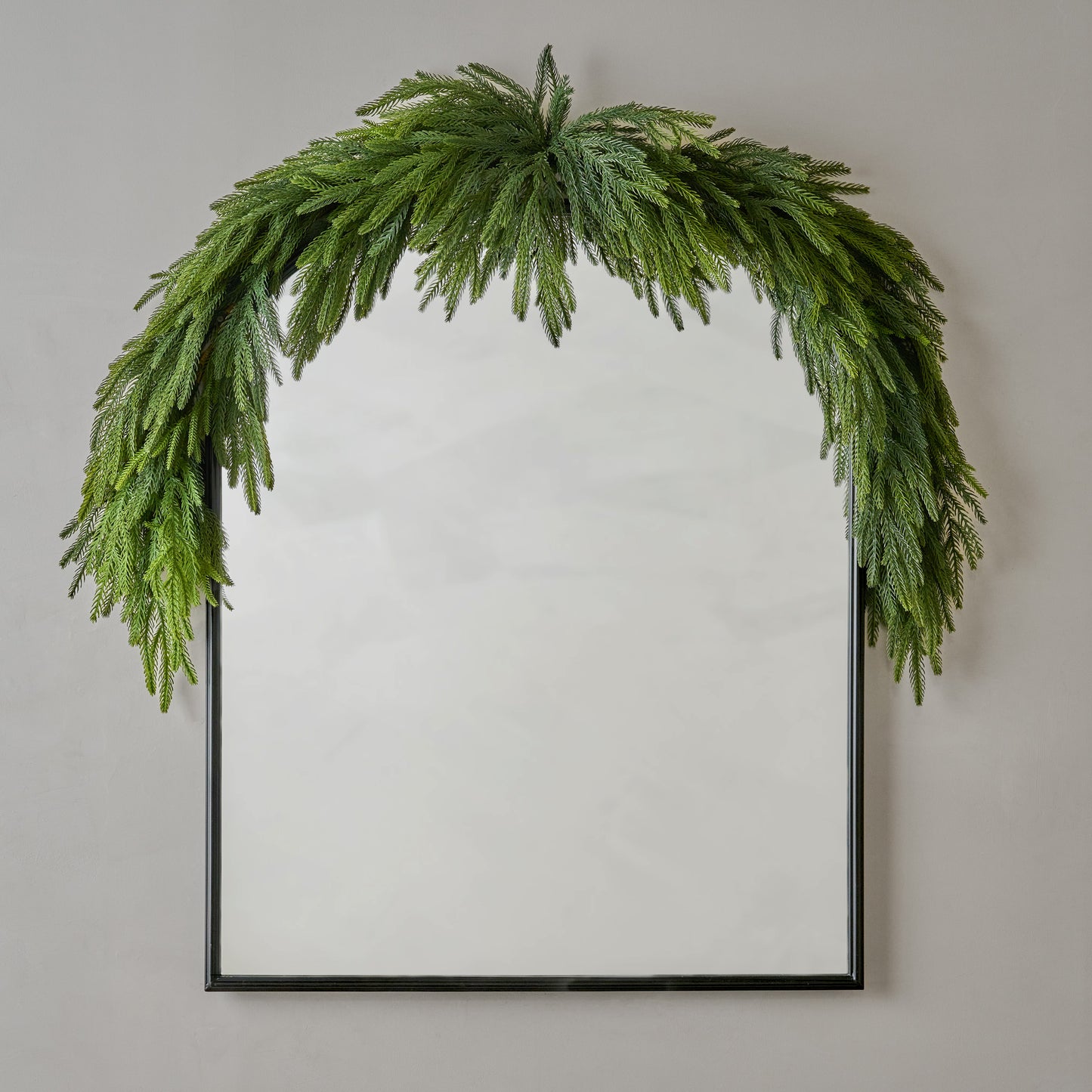 Real Touch Norfolk Pine Mantel Swag - 72"
