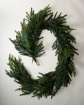 Real Touch Norfolk Pine Pre-Lit Garland - 72"