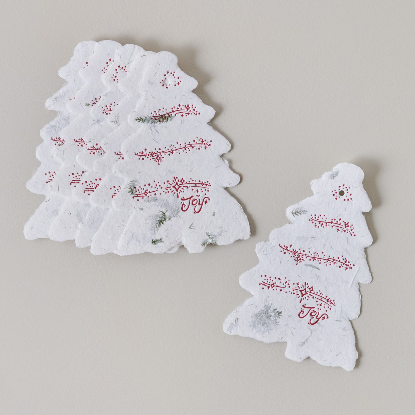 Deckled Tree Gift Tag Set