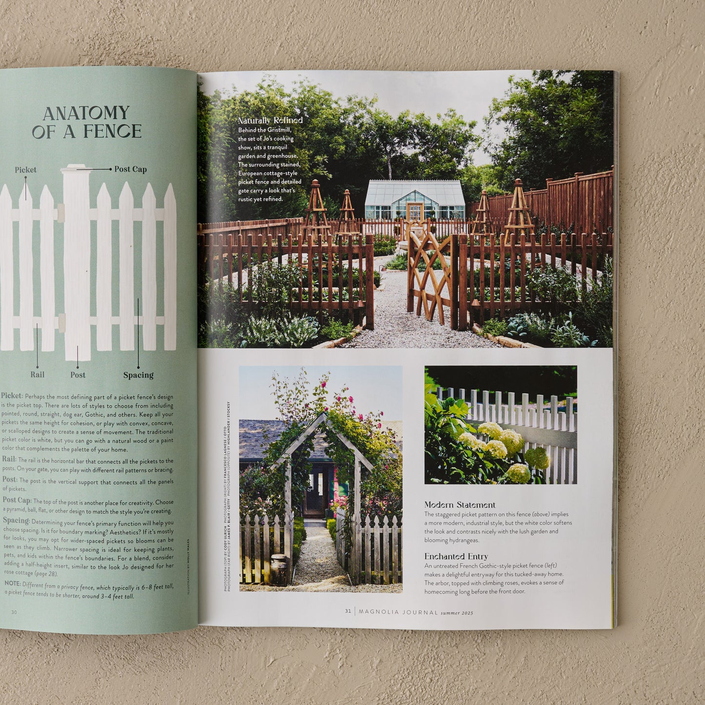 Magnolia Journal Summer 2025 fence story