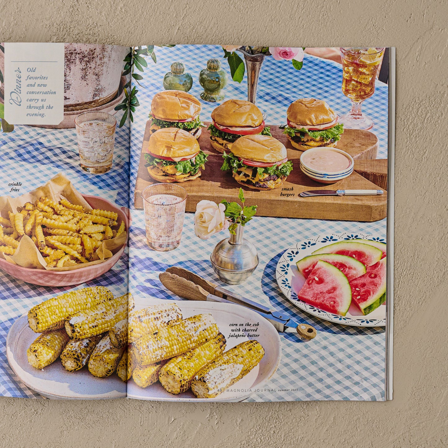 Magnolia Journal Summer 2025 dinner story