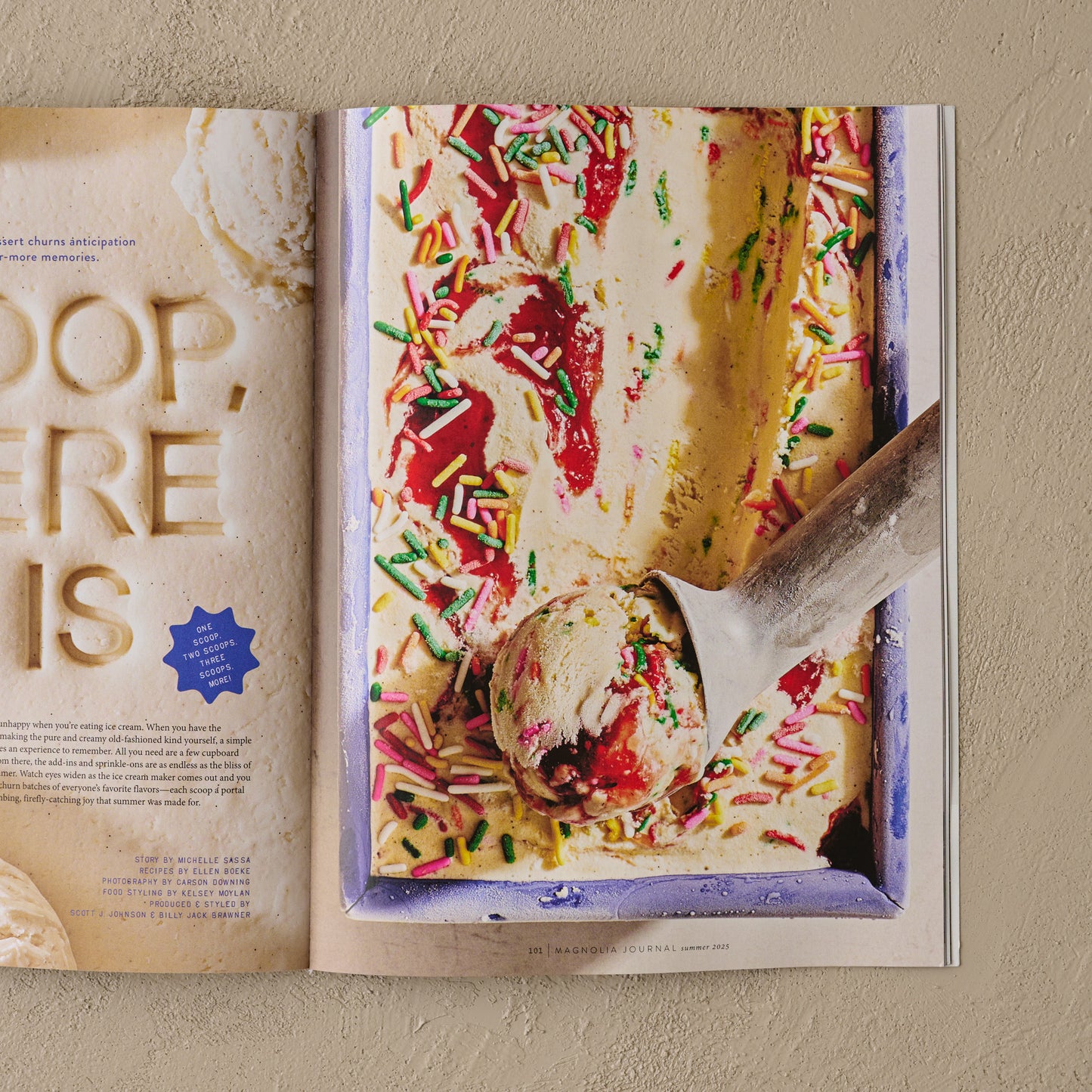 Magnolia Journal Summer 2025 ice cream