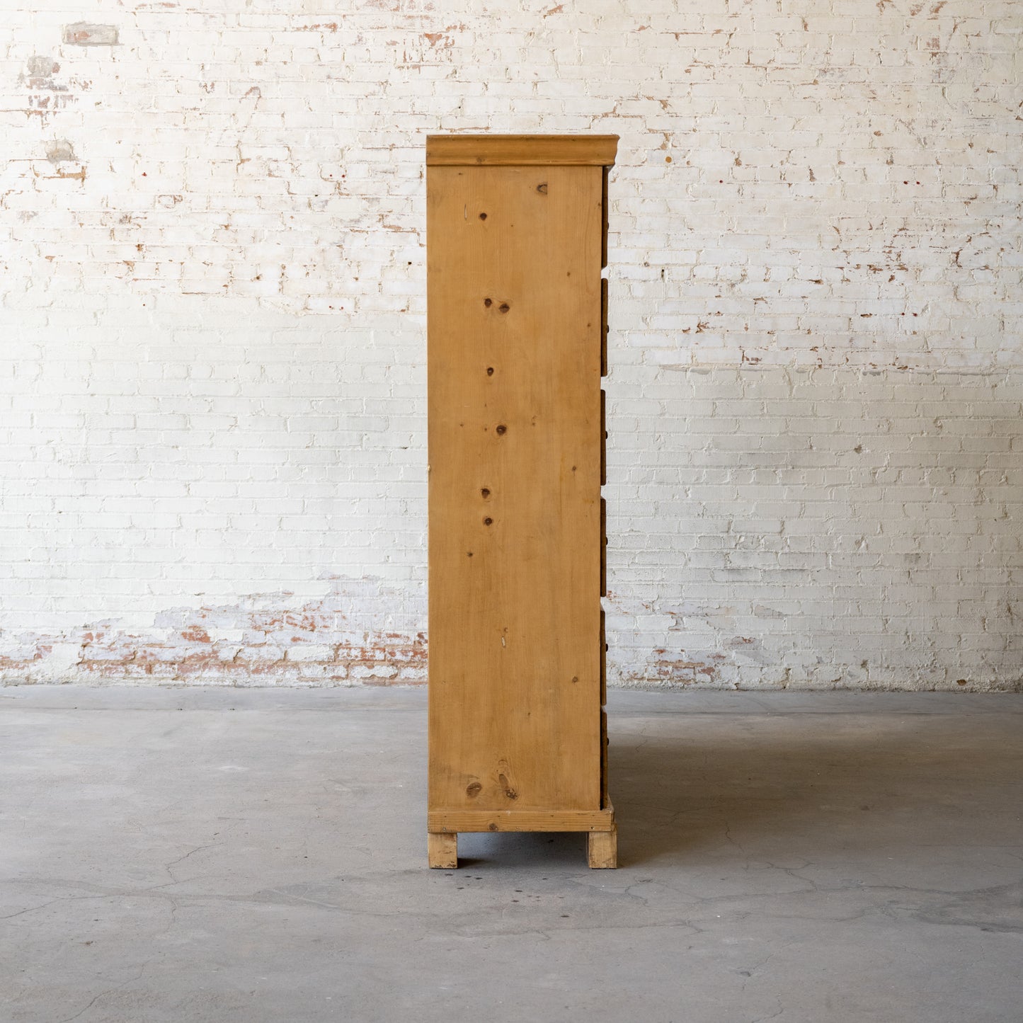 Vintage Danish Pine Cabinet side view