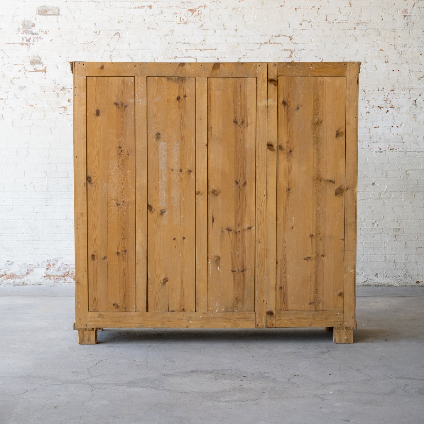 Vintage Danish Pine Cabinet back view