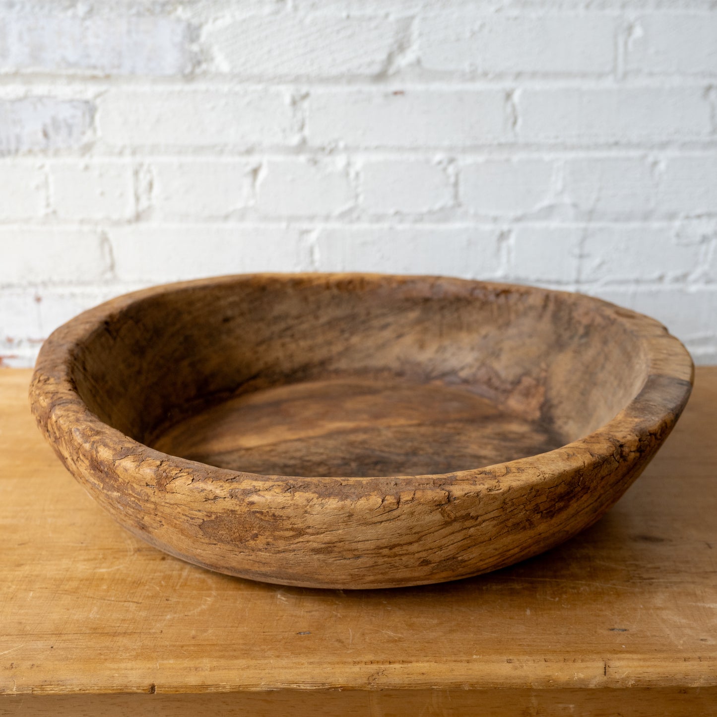 Found Large Teakwood Bowl