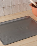 magnolia branded non-stick flat cookie sheet