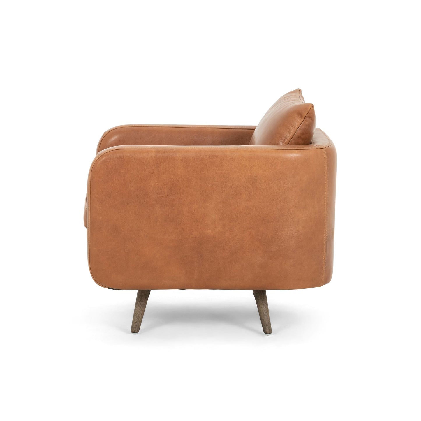 rosetta leather swivel arm chair for magnolia