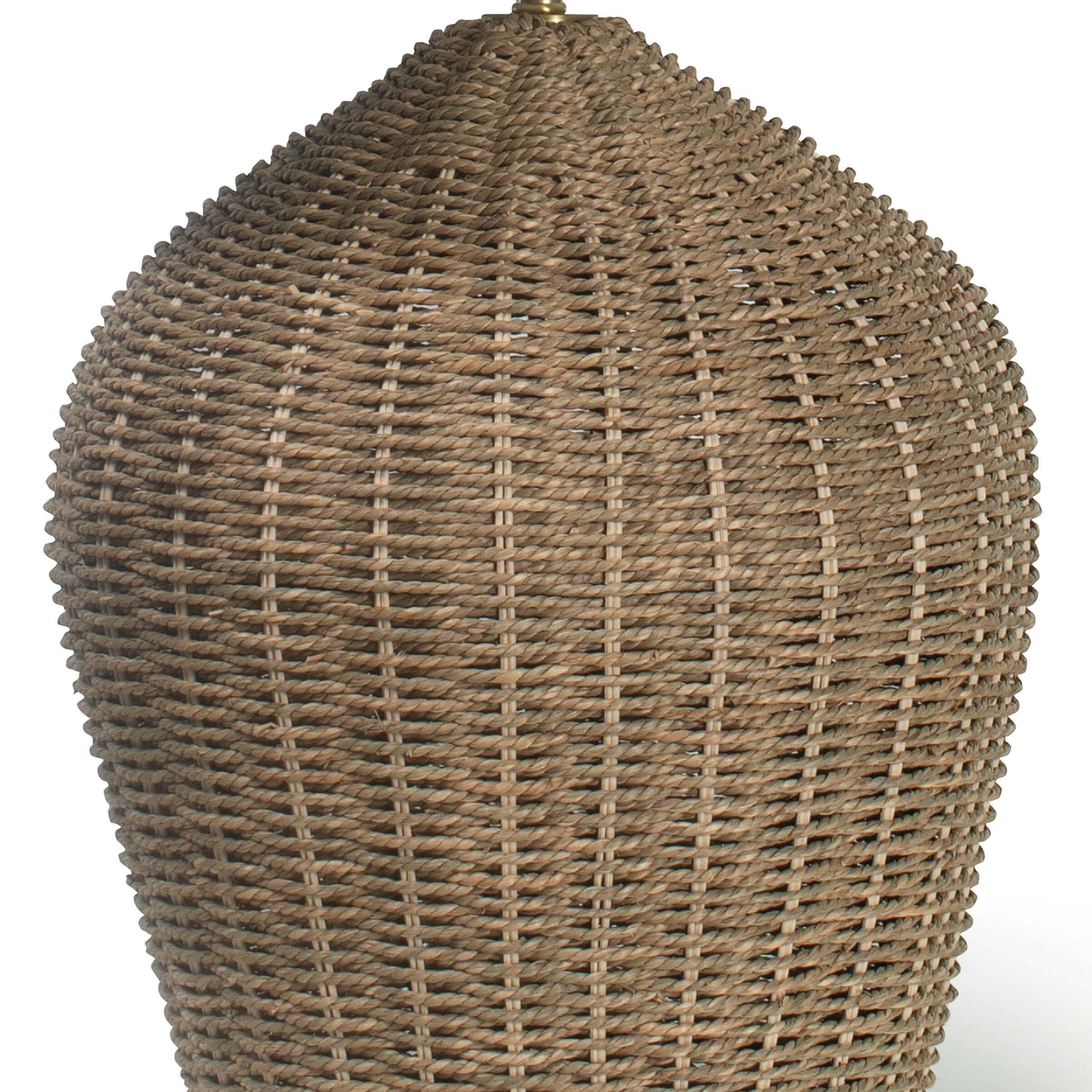 Tia Natural Rattan Table Lamp close up of rattan base