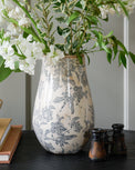 Black and White Distressed Vase