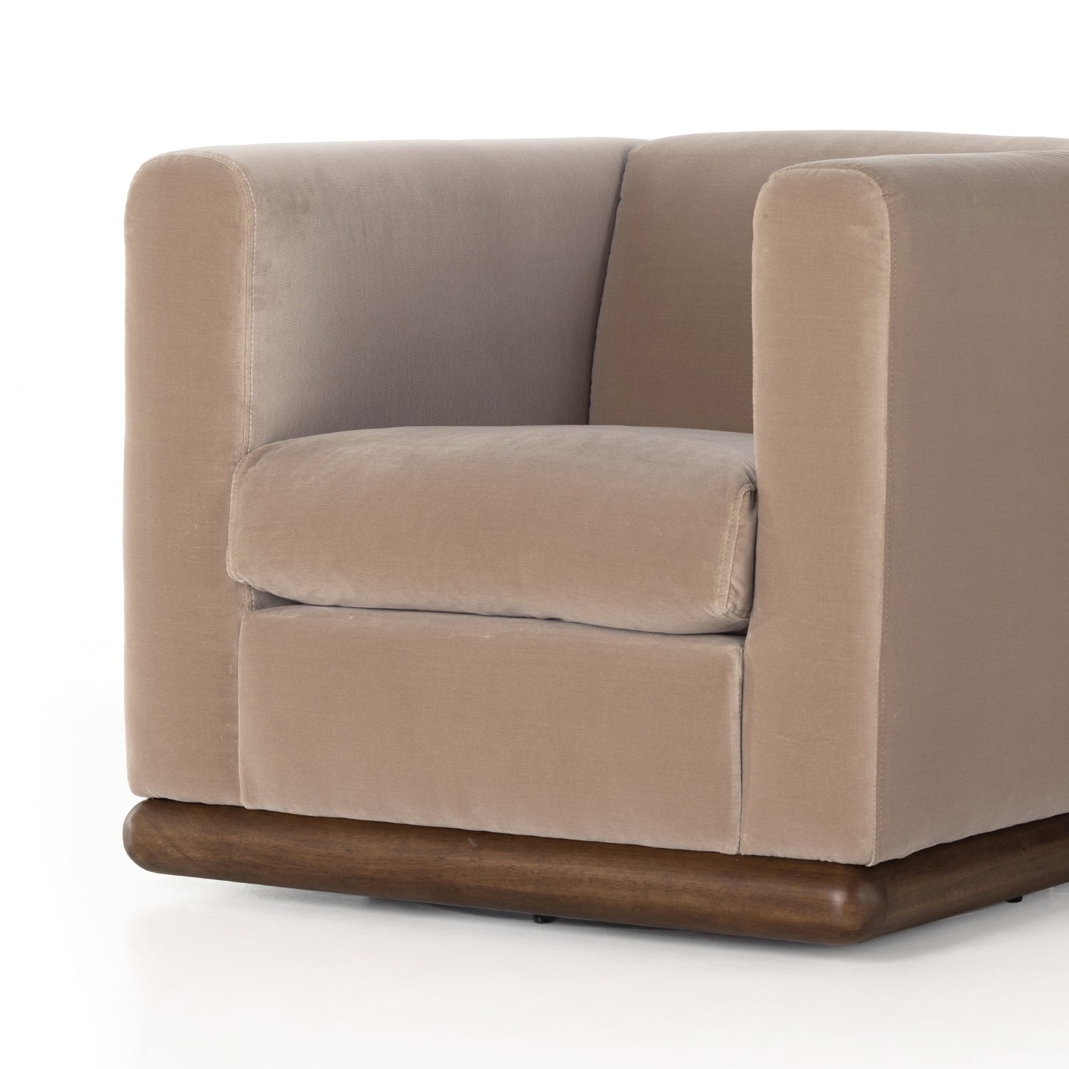 Marieta Swivel Chair close up angled view