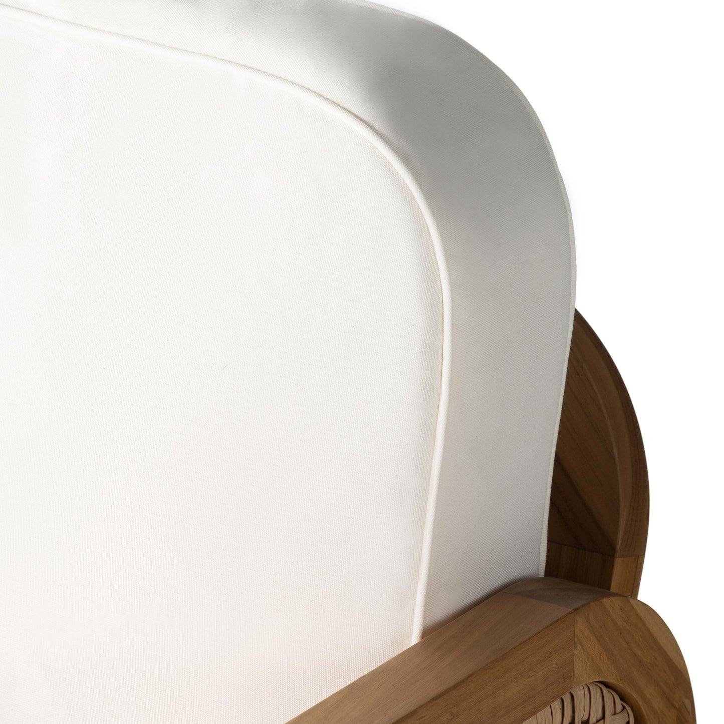 Rivera Outdoor Chair close up of cushions and chair detail