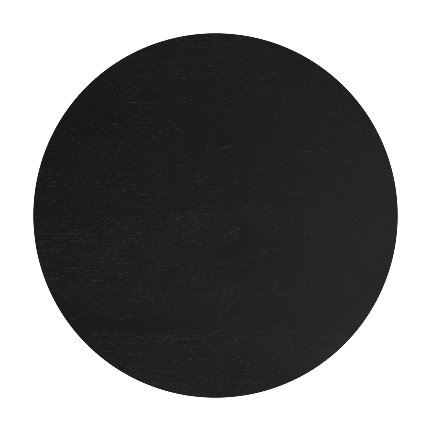 Asher side table in black top view