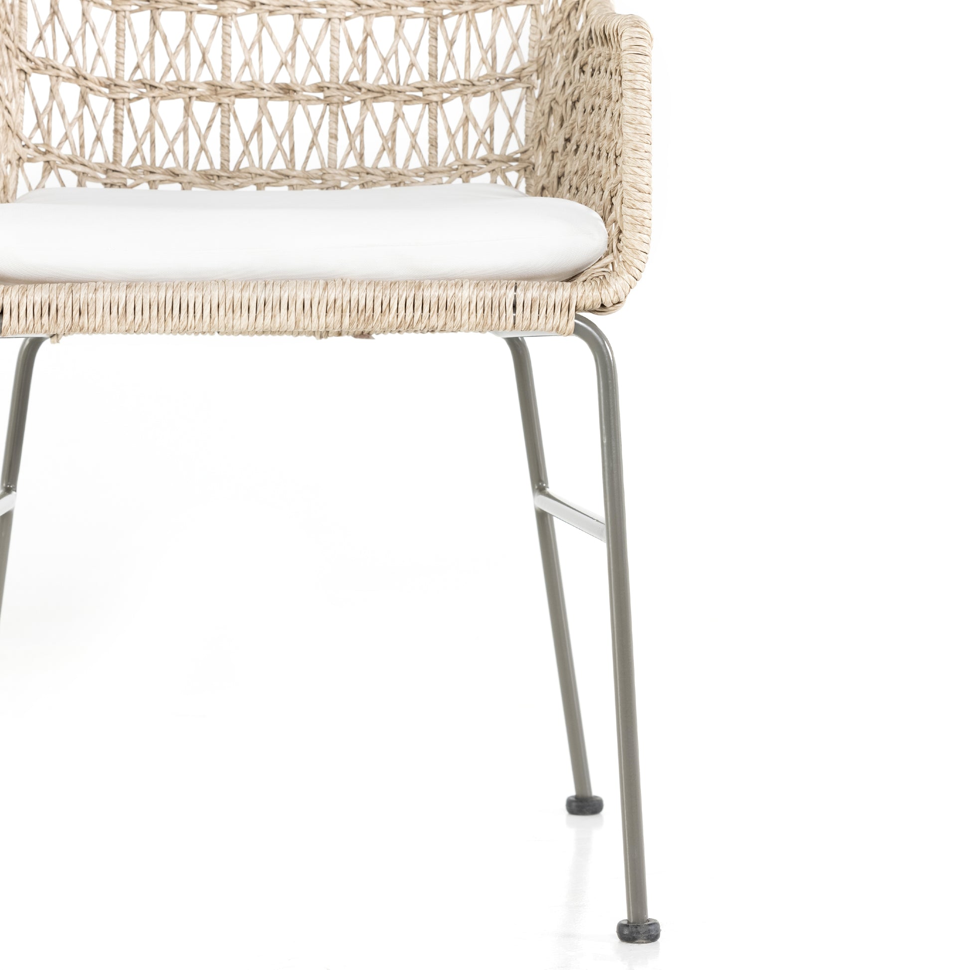 sylvie wicker outdoor cushioned dining chair for magnolia