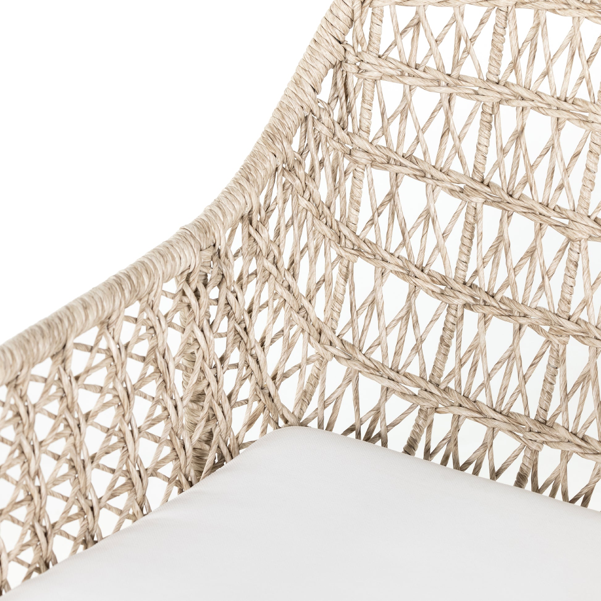sylvie wicker outdoor cushioned dining chair for magnolia