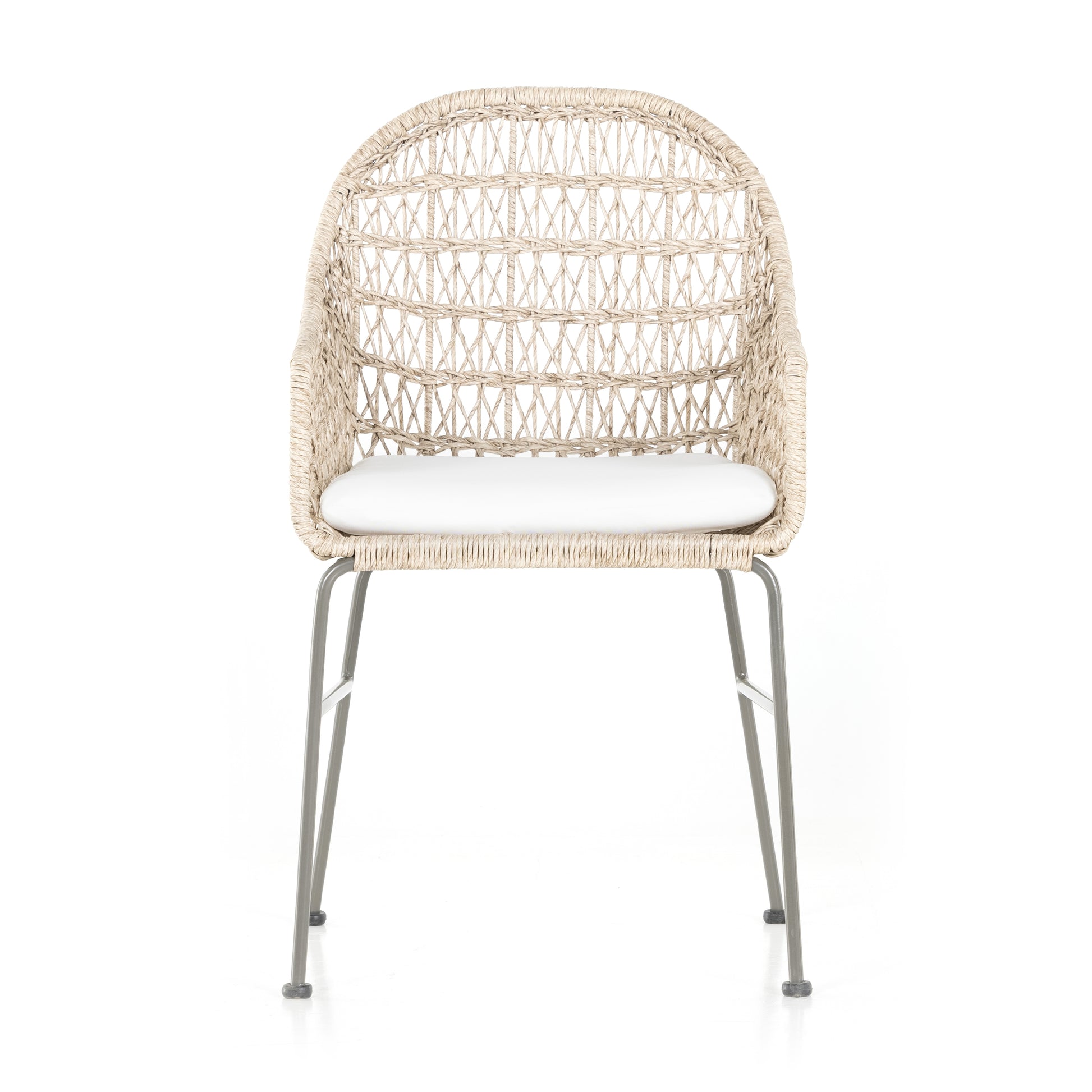 sylvie wicker outdoor cushioned dining chair for magnolia