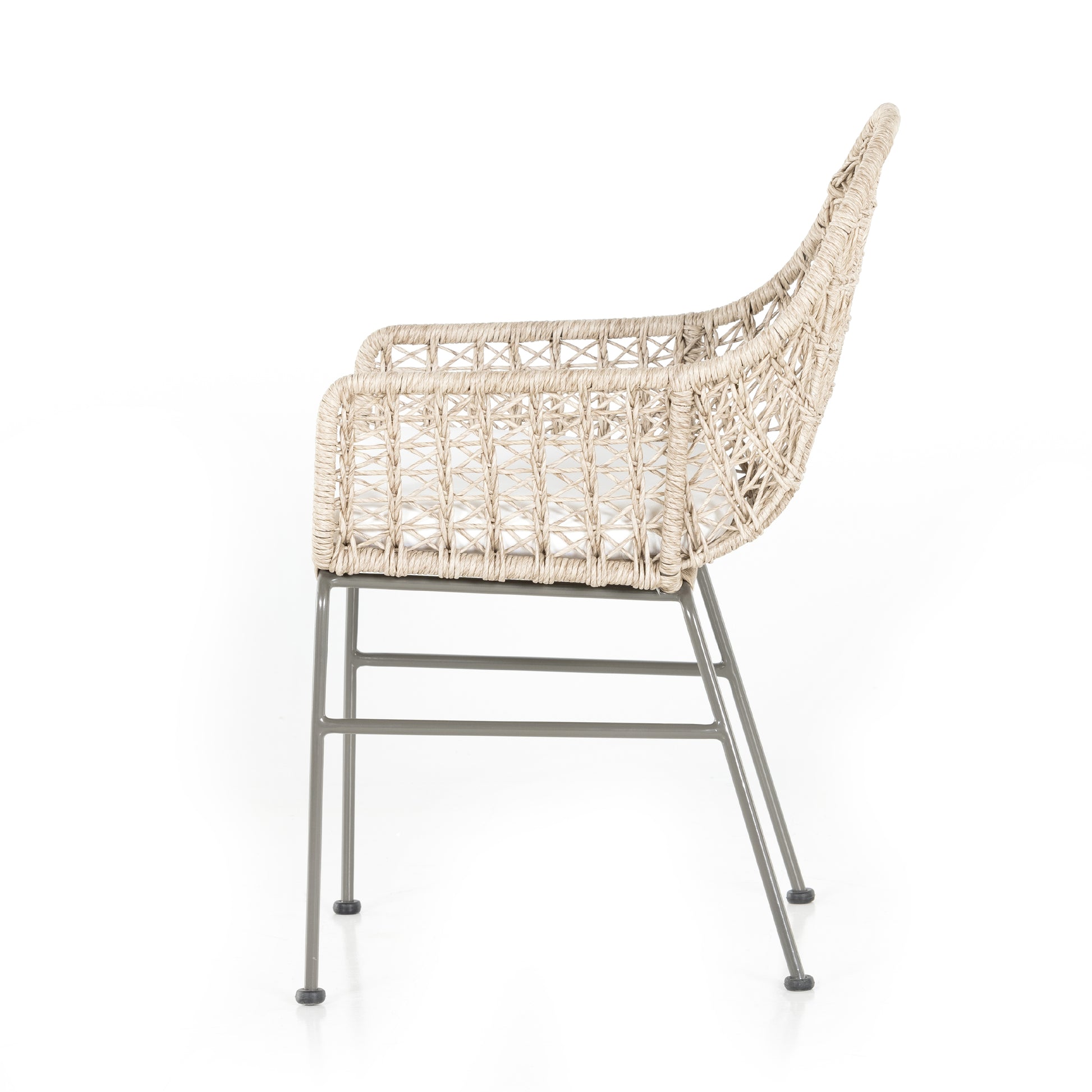 sylvie wicker outdoor cushioned dining chair for magnolia