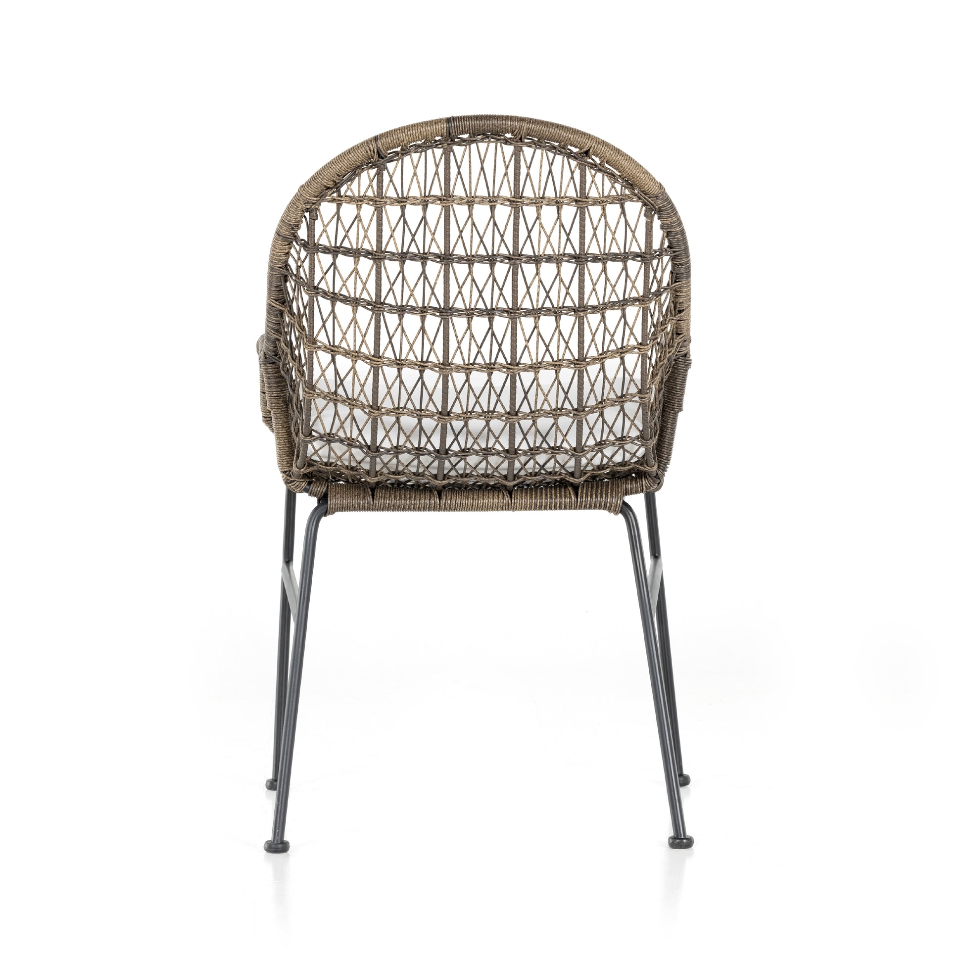 sylvie wicker outdoor cushioned dining chair for magnolia