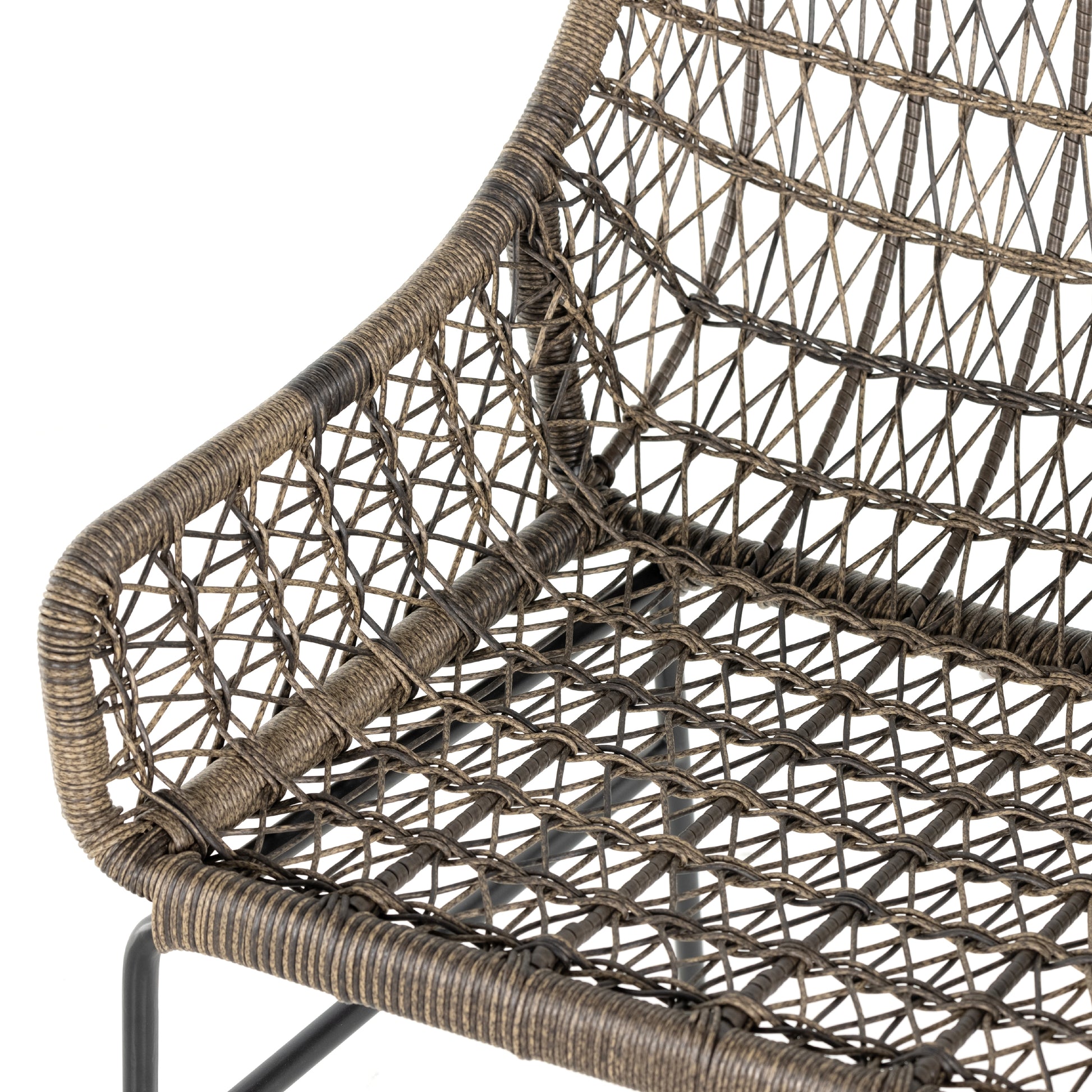 sylvie wicker outdoor cushioned dining chair for magnolia
