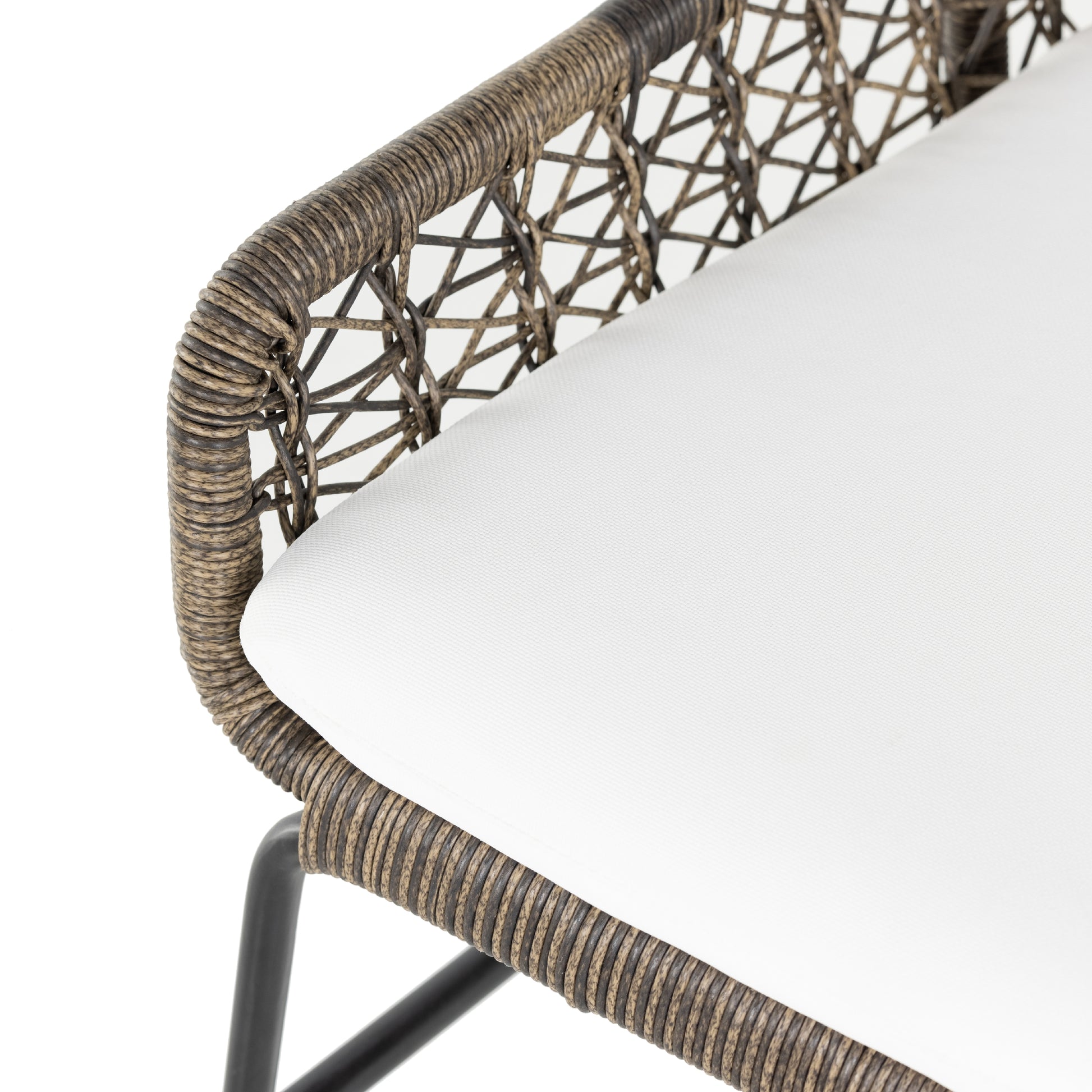 sylvie wicker outdoor cushioned dining chair for magnolia