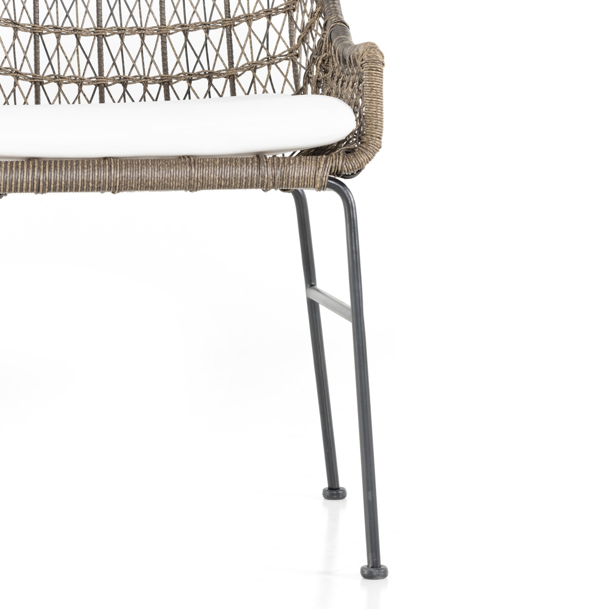 sylvie wicker outdoor cushioned dining chair for magnolia