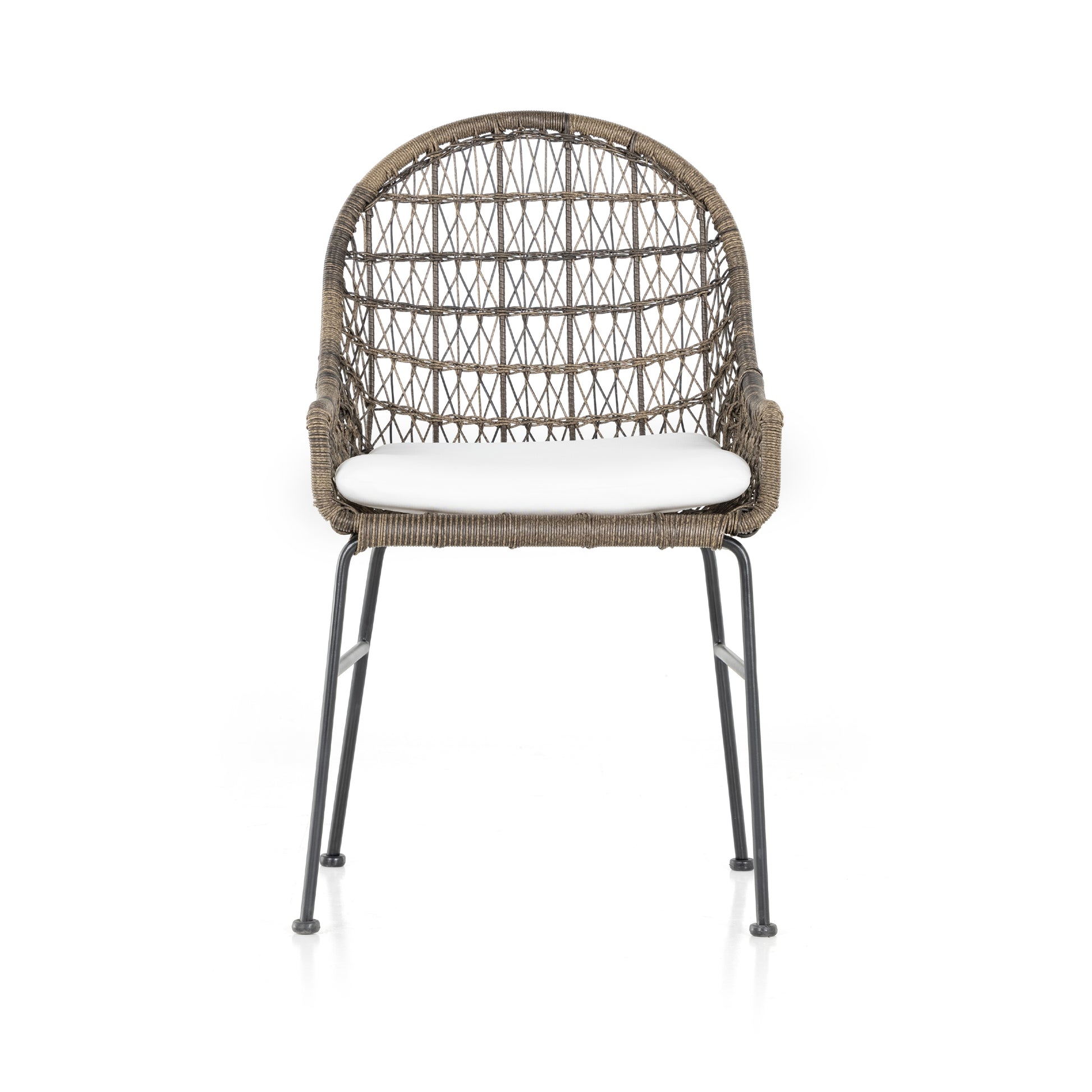 sylvie wicker outdoor cushioned dining chair for magnolia
