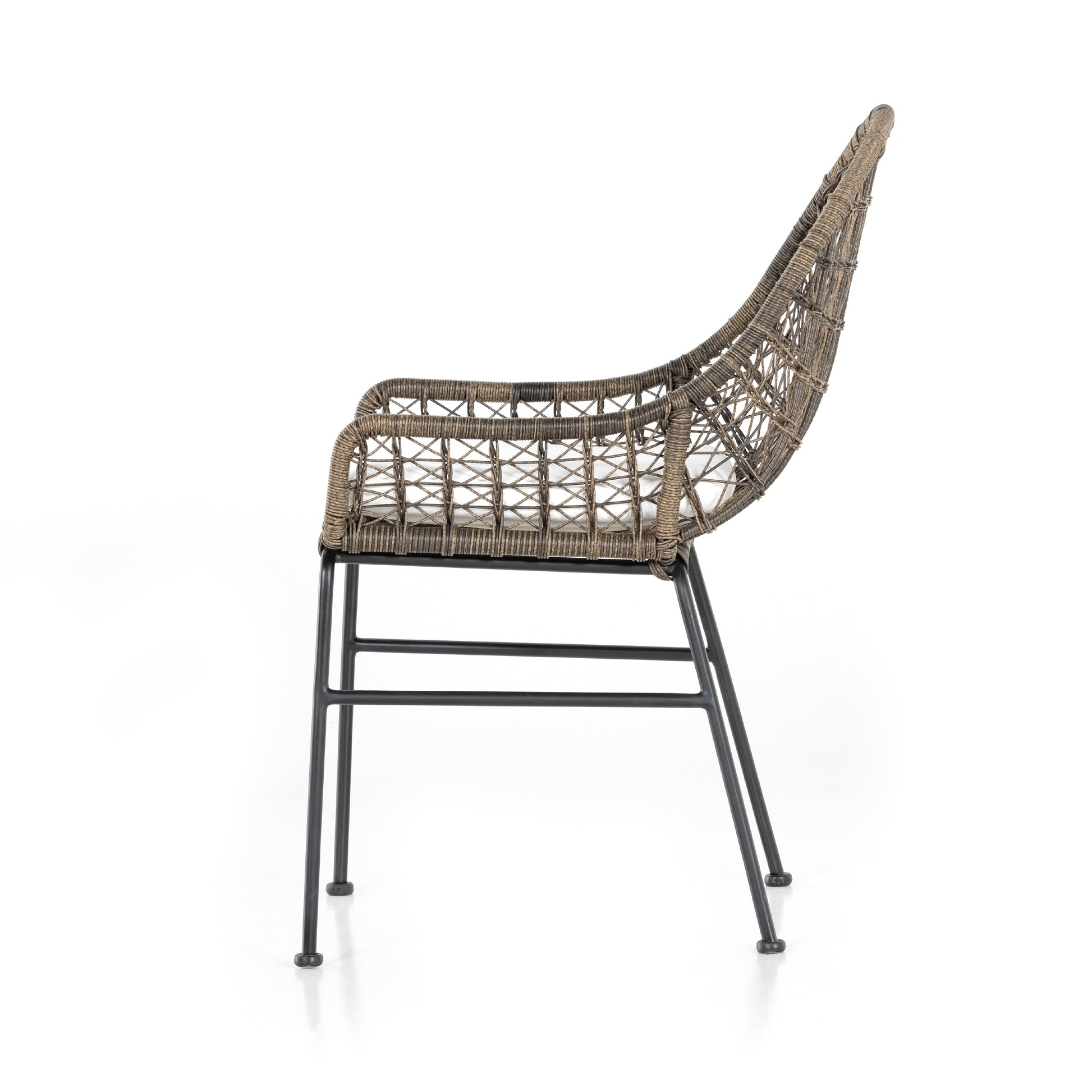 sylvie wicker outdoor cushioned dining chair for magnolia