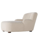 Ruby Chaise Lounge in almond side view angled